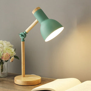 Lampe de bureau en bois scandinave 